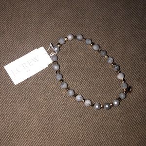 NWT J CREW Gemstone Gray Bracelet
